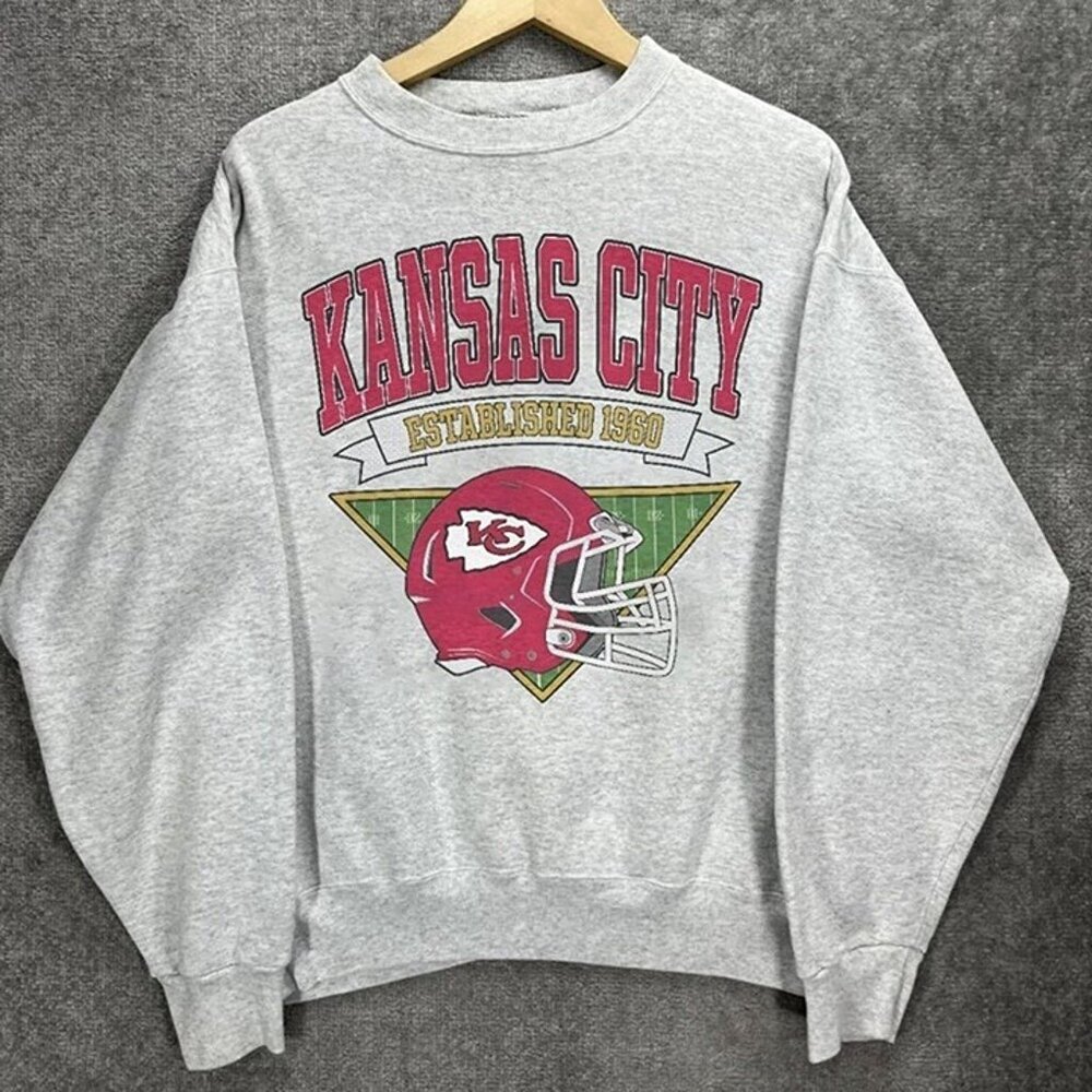 Revival 90s Kansas City Chiefs NFL Football Sweatshirt Retro Crewneck05